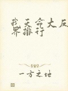 我天命大反派境界排行