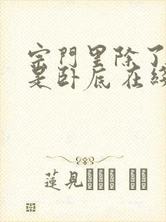 宗门里除了我都是卧底 在线观看