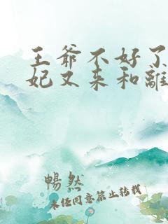 王爷不好了,王妃又来和离了