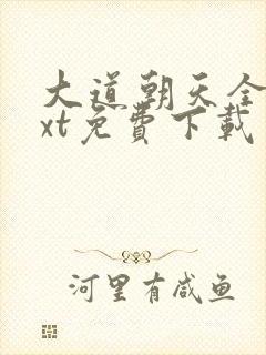 大道朝天全本txt免费下载