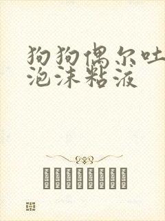 狗狗偶尔吐白色泡沫粘液