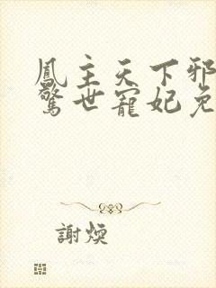 凤主天下邪王的惊世宠妃免费阅读