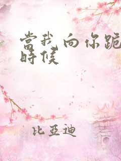 当我向你跪下的时候