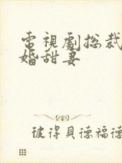 电视剧总裁的闪婚甜妻