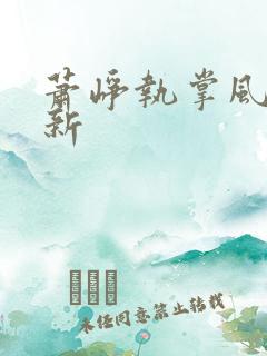 萧峥执掌风云最新