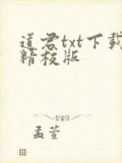 道君txt下载精校版