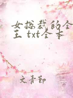 女总裁的全能兵王 txt全本
