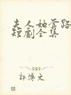 夫人她套路太深短剧全集