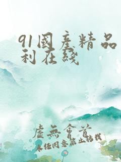 91国产精品福利在线