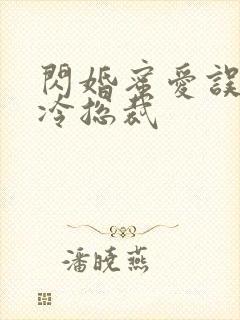 闪婚蜜爱误嫁高冷总裁