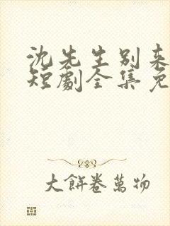 沈先生别来无恙短剧全集免费