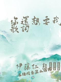 你还想要我怎样歌词
