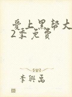 爱上黑帮大佬第2季免费