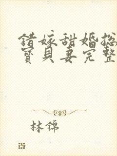 错嫁甜婚总裁的宝贝妻完整小说