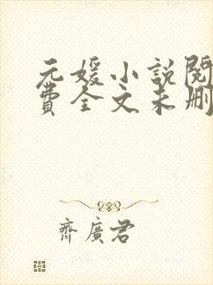 元媛小说阅读免费全文未删版