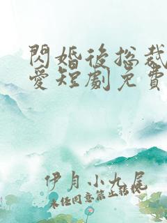 闪婚后总裁狠狠爱短剧免费观看