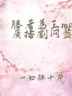 胜者为王mp3广播剧网盘