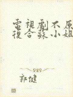 电视剧不原谅不复合苏小姐独美免费观看