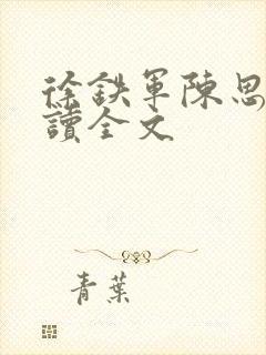 徐铁军陈思雅阅读全文