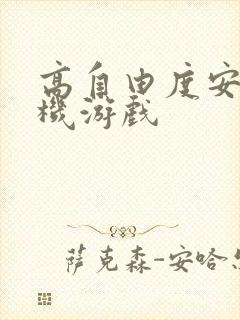 高自由度安卓手机游戏