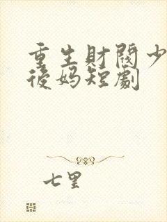 重生财阀少爷和后妈短剧