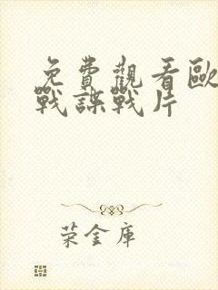 免费观看欧洲二战谍战片