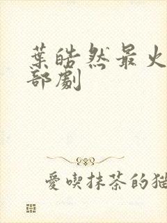 叶皓然最火的三部剧