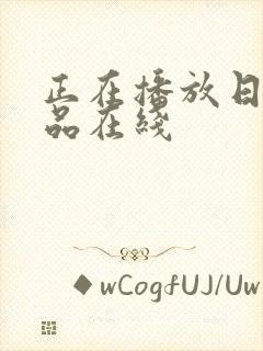 正在播放日韩精品在线