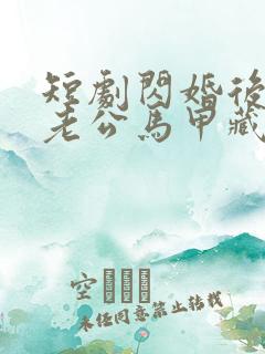 短剧闪婚后豪门老公马甲藏不住免费观看