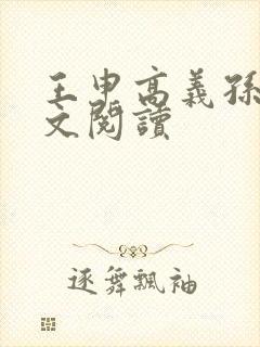 王申高义孙倩全文阅读