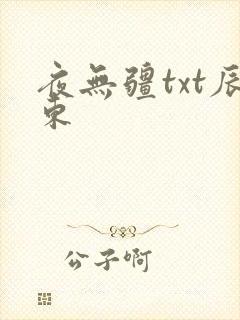 夜无疆txt辰东