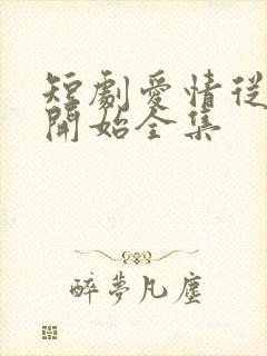 短剧爱情从结婚开始全集