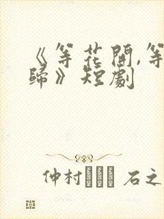 《等花开,等你归》短剧