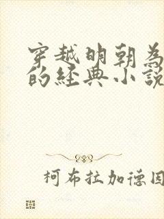 穿越明朝为崇祯的经典小说