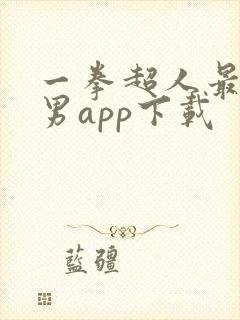 一拳超人最强之男app下载