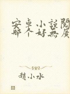 安卓小说阅读器哪个好无广告