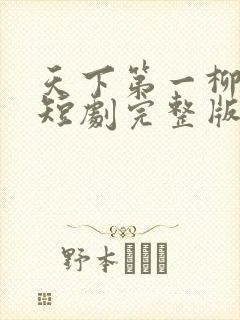 天下第一柳如烟短剧完整版免费