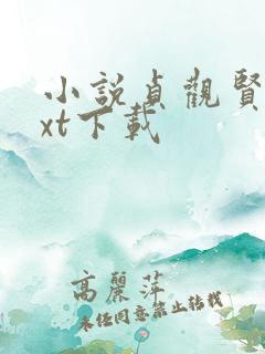 小说贞观贤王txt下载