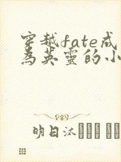 穿越fate成为英灵的小说