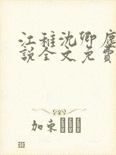 江稚沈卿尘的小说全文免费阅读最新贺