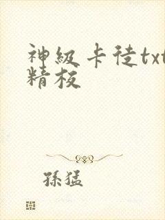 神级卡徒txt精校