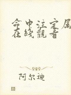 命中注定属于你在线观看