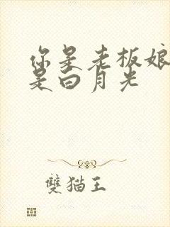 你是老板娘,我是白月光