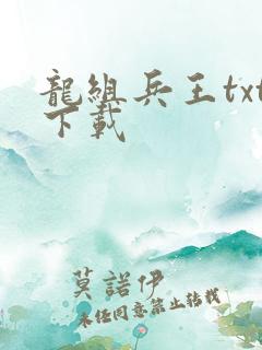 龙组兵王txt下载