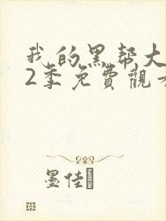 我的黑帮大佬第2季免费观看高清