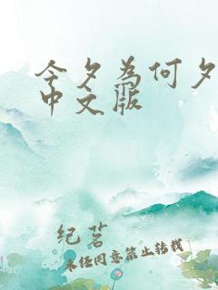 今夕为何夕短剧中文版
