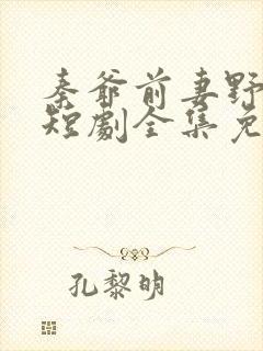 秦爷前妻野又飒短剧全集免费