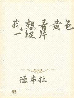 我想看黄色高清一级片