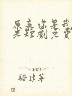 原来你是我的星光短剧免费观看