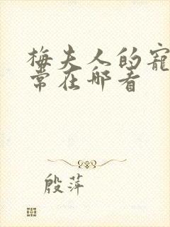 梅夫人的宠夫日常在哪看